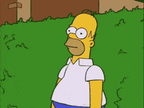 Homer Simpson Backs Into Bushes
